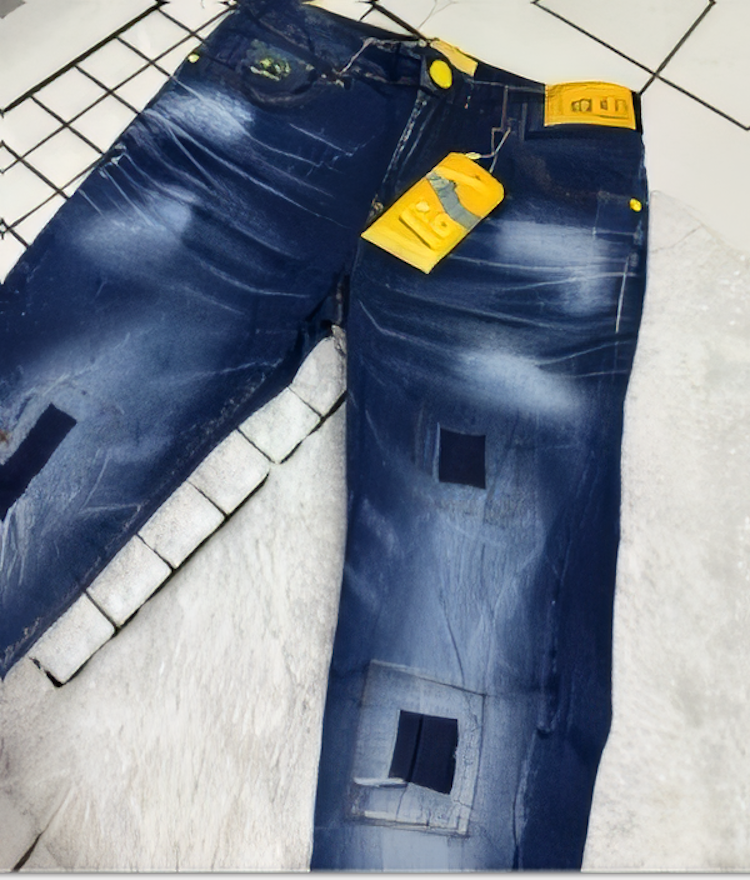 Calça Jeans Masculina Azul Estilo Jogador